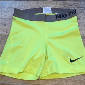 Nike Pros Lime Green!!!